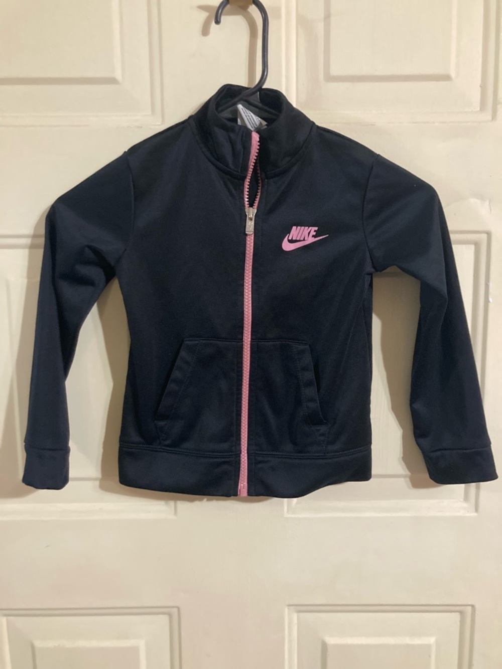 Nike Black Jacket with Pink Accents